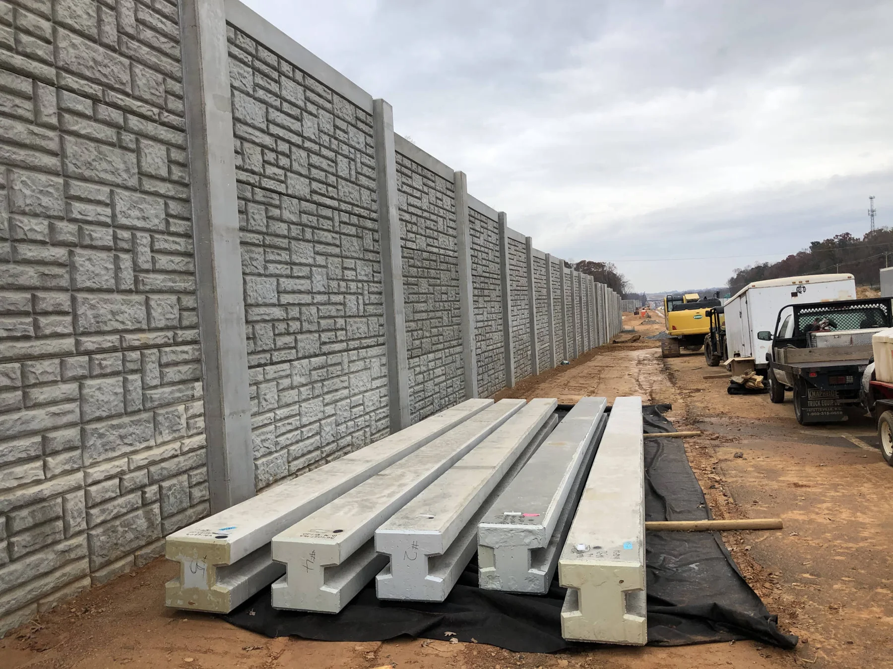Sound Wall Construction project